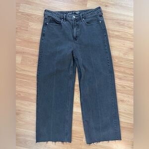 Old Navy Women's Dark Gray wide leg jeans